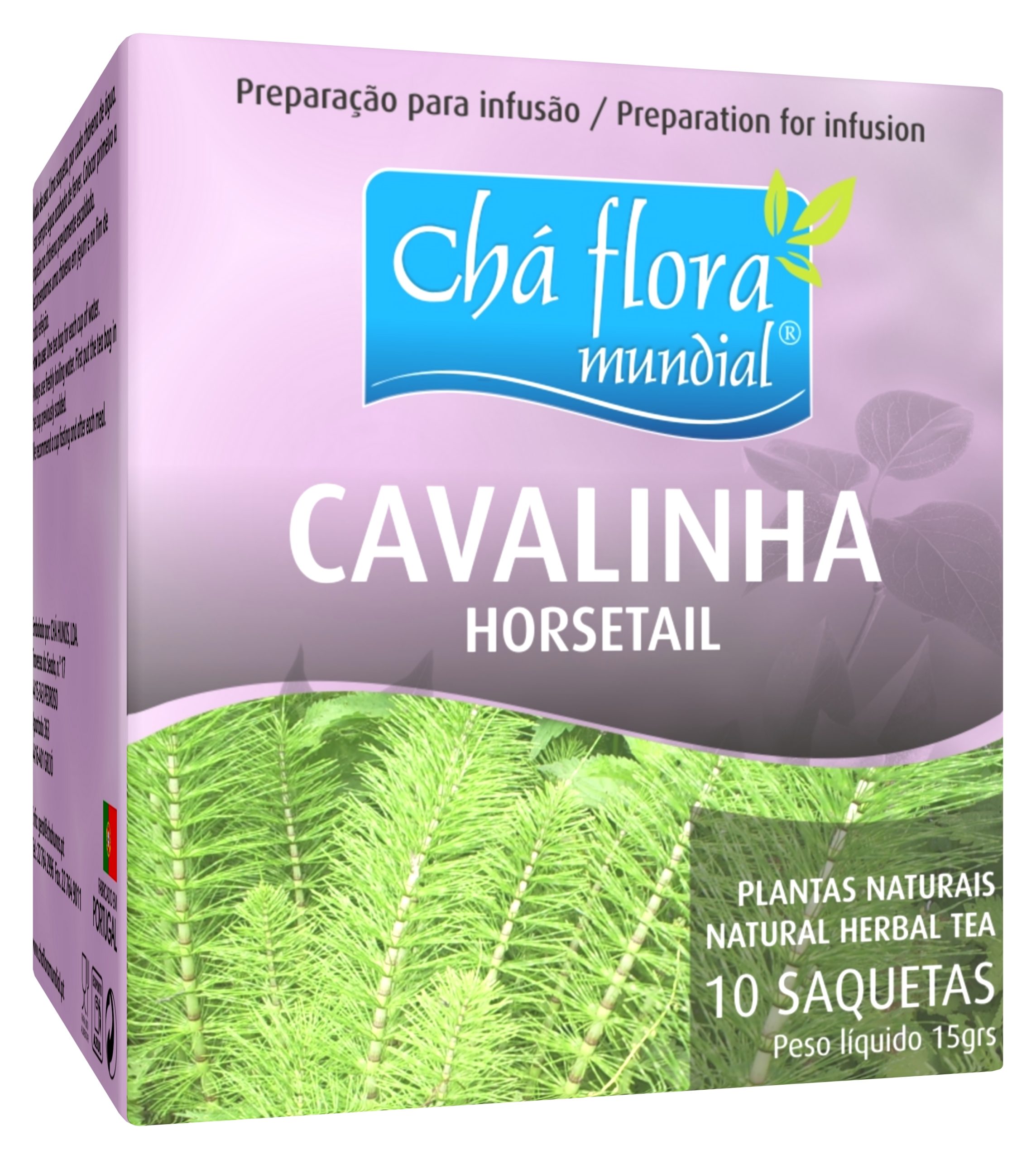 CAVALINHA - CHÁ FLORA MUNDIAL Infusão Cavalinha Chá Flora Mundial - 10 saquetas x 1,5g - Image 1