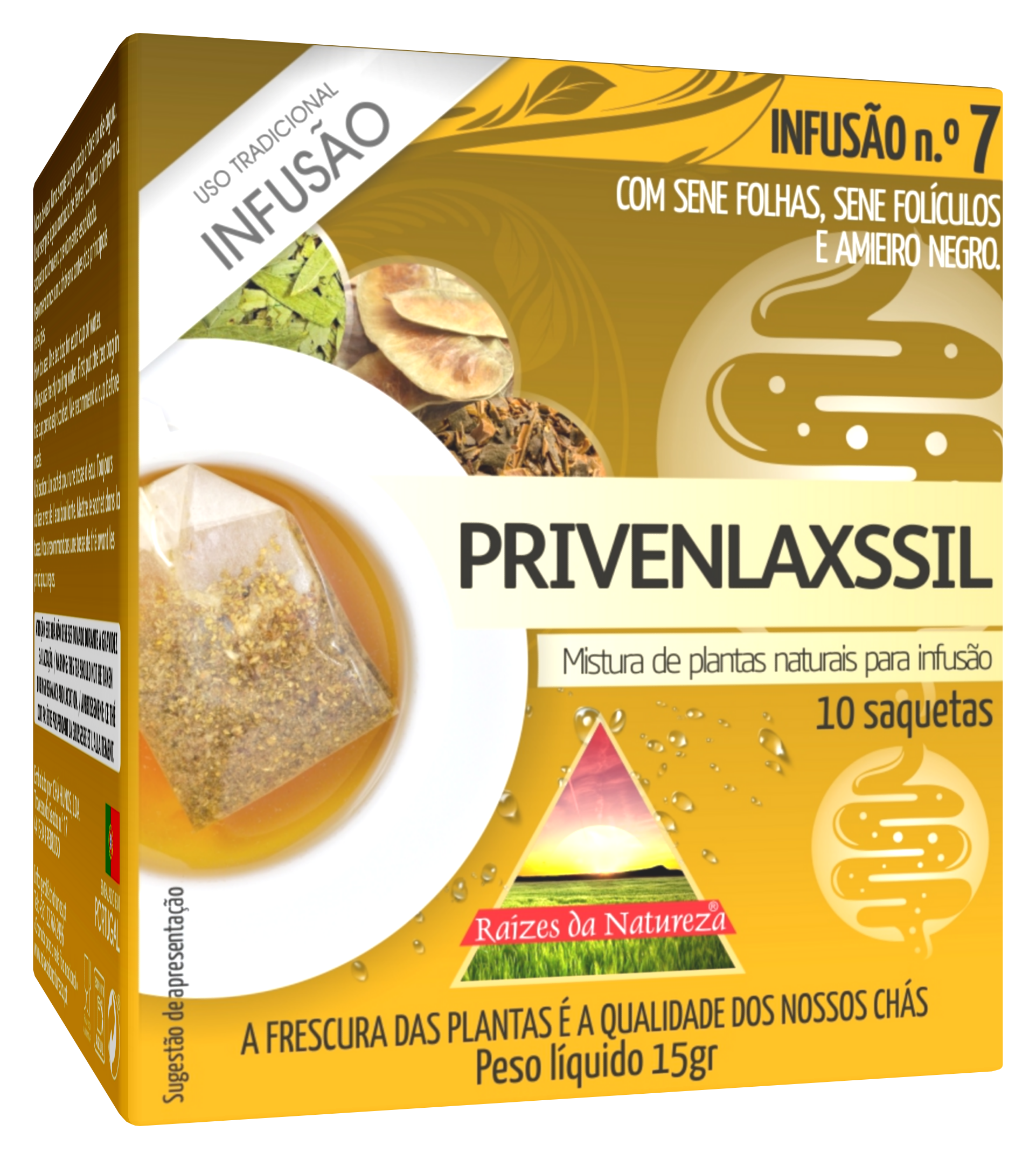 PRIVENLAXSSIL Infusão Privenlaxssil Raizes da Natureza - 10 saquetas x 1,5g - Image 1