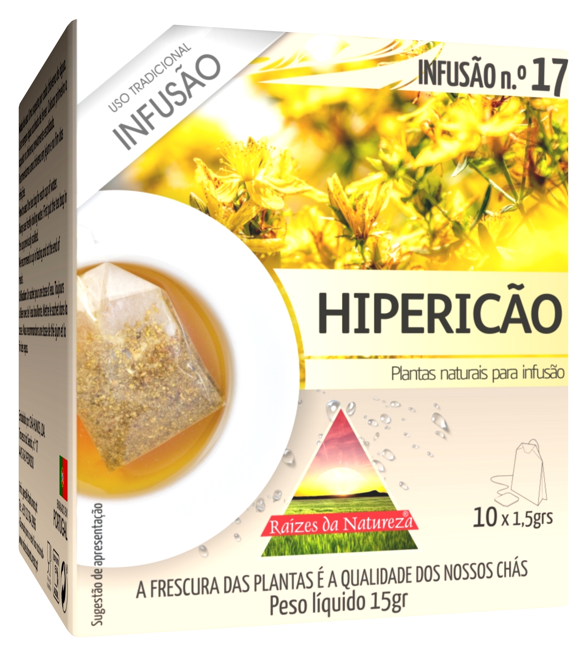 hipericão RDN Infusão Hipericão Raízes da Natureza - 10 saquetas x 1,5g - Image 1