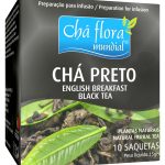 Infusão Chá Preto Chá Flora Mundial - 10 saquetas x 1,5g