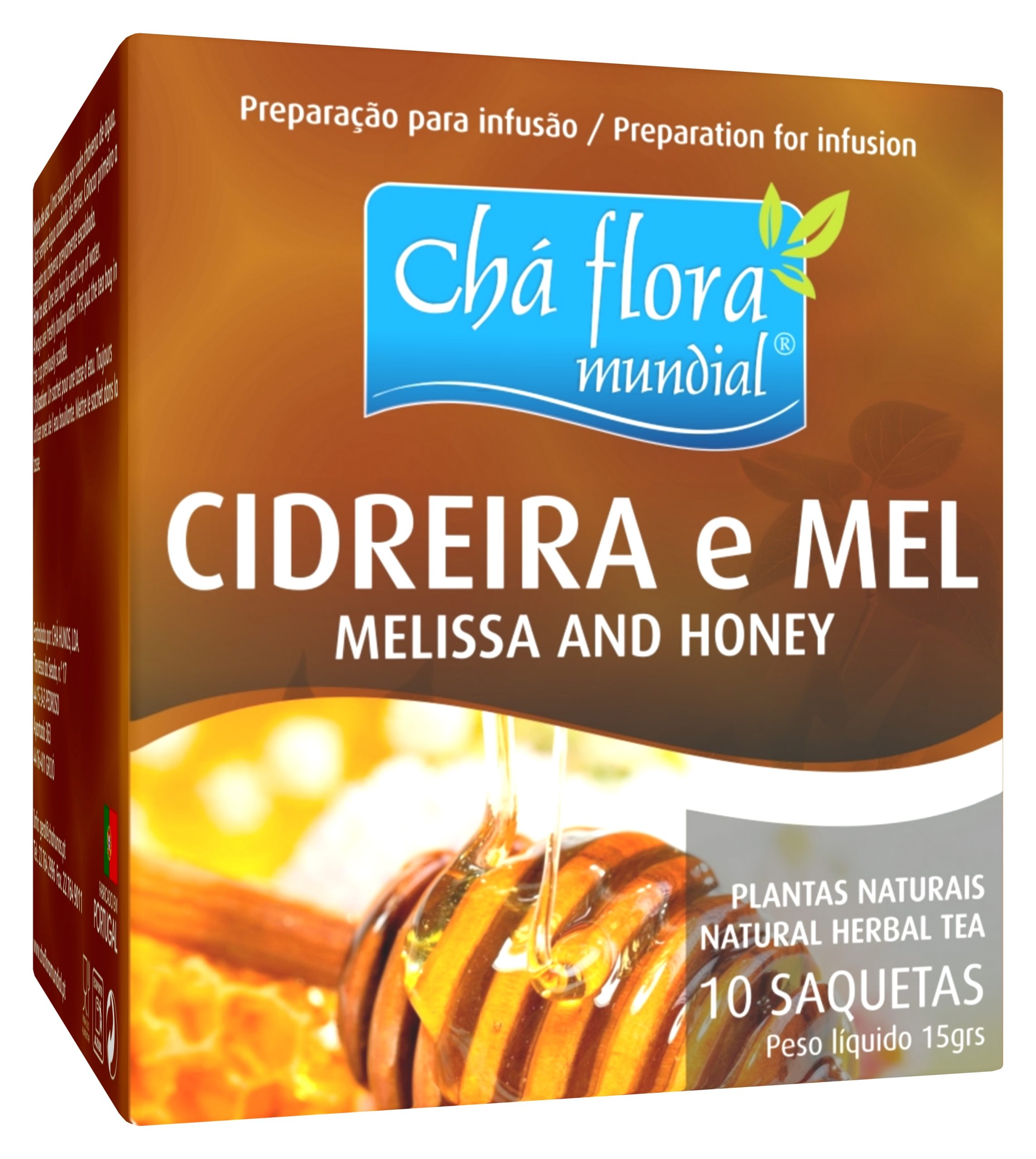 CIDREIRA E MEL - CHÁ FLORA MUNDIAL Infusão Cidreira e Mel Chá Flora Mundial - 10 saquetas x 1,5g - Image 1