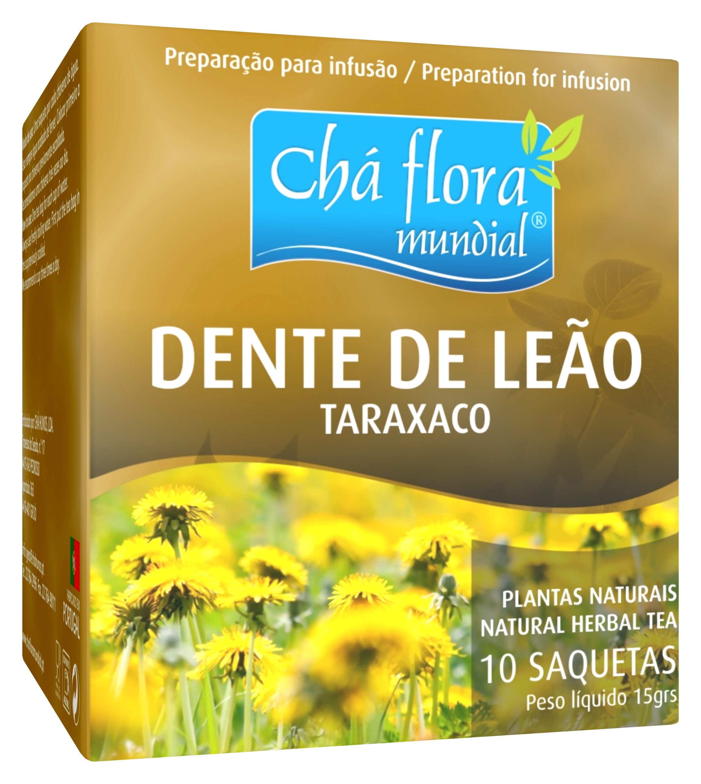 DENTE DE LEÃO - CHÁ FLORA MUNDIAL Infusão Dente de Leão Chá Flora Mundial - 10 saquetas x 1,5g - Image 1