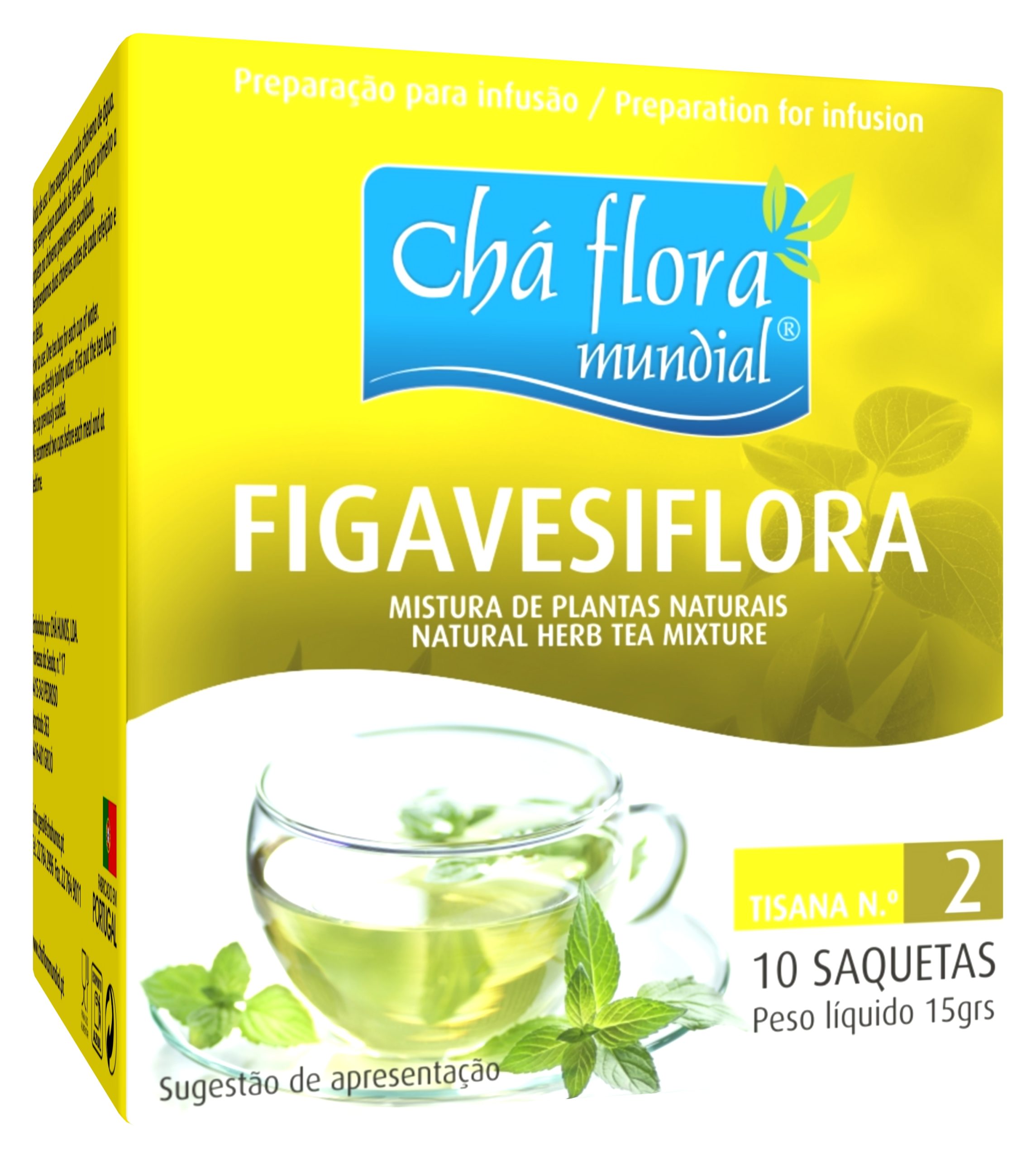 FIGAVESÍFLORA - CHÁ FLORA MUNDIAL Infusão FigavesiFlora Chá Flora Mundial - 10 saquetas x 1,5g - Image 1