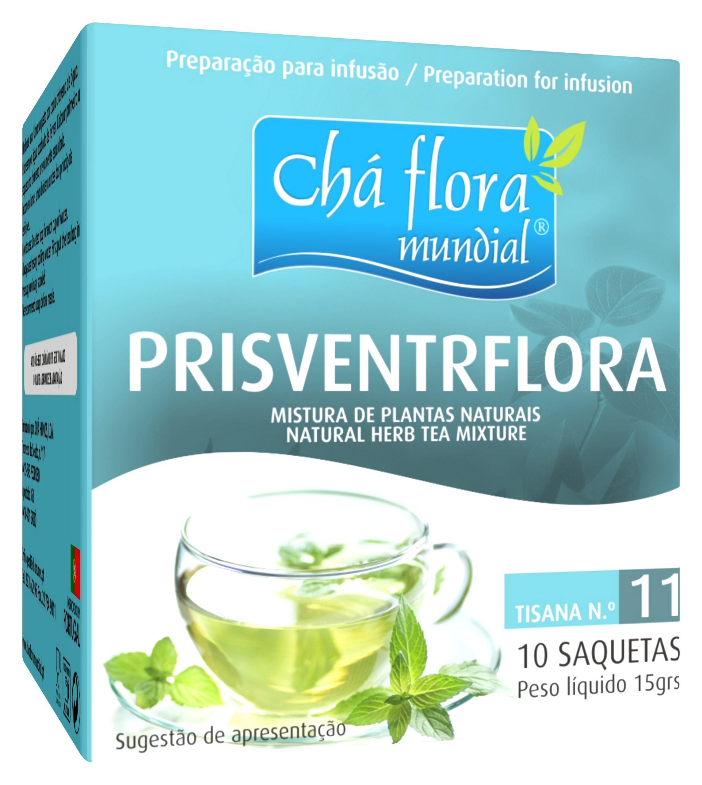PRISVENTRFLORA - CHÁ FLORA MUNDIAL Infusão PrisventrFlora Chá Flora Mundial - 10 saquetas x 1,5g - Image 1