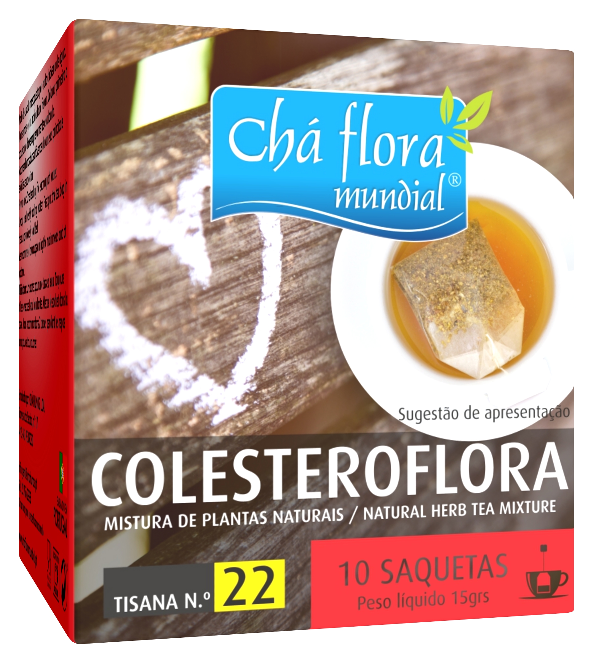 colesteroflora infusão Infusão ColesteroFlora Chá Flora Mundial - 10 saquetas x 1,5g - Image 1